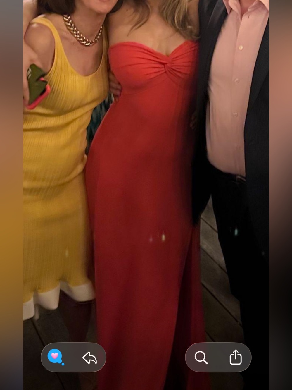 REVOLVE Strapless Twist-Detail Coral-Red Maxi Dress